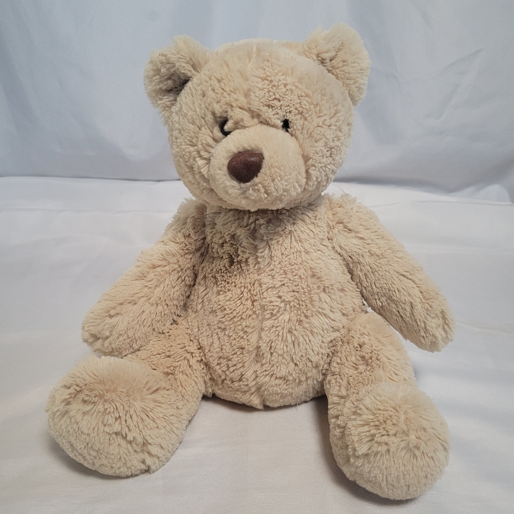 Aeropostale Brown Tan Sitting Bear Plush Stuffed Animal 12"